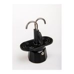 Mukko Home 2'Li Espresso Moka Pot Seti Ocak Üstü Kullanım, Çift Musluklu, 2 Kişilik,Siyah