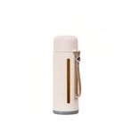 Mukko Home 500 Ml Şeffaf Pencereli Cam Suluk | Soft Renkli, Bpa Içermez,Bej