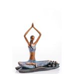 Mukko Home Yoga Yapan Kız Dekoratif Obje,Beyaz, LD340