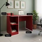 Mukotoys 3ı Atlas Çalışma Masası 1.sınıf Mdf - 55 x 110 - Kırmızı
