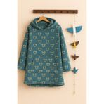 Mulberry Çocuk Giyilebilir Battaniye Wellsoft Unisex Oversize - 100 x 100 cm - Turkuaz