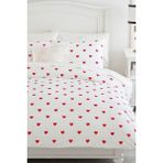 Mulberry Heart Çift Kişilik Çarşafı Lastikli Kapli Nevresim Takımı - 200 x 220 cm - Kırmızı