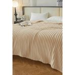 Mulberry King Size Fitilli Battaniye Battal Boy 240X260 cm - 240 x 260 cm - Bej