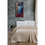 Mulberry Klimalı Pike %100 Pamuk Petekli Pike Dörtmevsim Pike Battal Boy 240 x 260 cm Krem - 240 x 260 cm