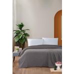 Mulberry Macar Tek Kişilik Pike Pamuklu Yatak Örtüsü 170x230 Kahve
