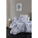 Mulberry Marble Çift Kişilik Nevresim Takımı 4 Parça 200*220 Mavi - 200 x 220 cm