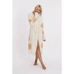 Mulberry Muslin Peştemal Bornoz Banyo Ve Plaj Elbisesi Sarı