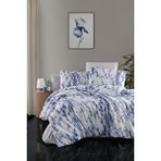 Mulberry Nevresim Takımı, Çarşaf Seti, Yumuşak, Lüks Çarşaf, Tek Kişilik Nevresim Takımı, 160x220 Mavi Antrasit