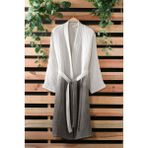 Mulberry Osimhen Müslin Gölgeli Bornoz Pamuk - L - XL - Antrasit