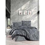 Mulberry Pandora Lastikli Çarşaflı Nevresim Takımı Çift Kişilik 200 x 220 Gri