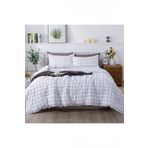 Mulberry Plaid Nevresim Takımı Çift Kişilik 200x220 - Beyaz