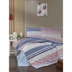 Mulberry Reina Nevresim Takımı Tek Kişilik Çarşafı Lastikli - Lacivert - 160 x 200 cm