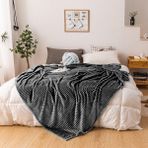Mulberry Tek Kişilik Fitilli Yumuşak Dokulu Battaniye 170 x 230 cm - Antrasit