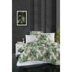 Mulberry Verde Çift Kişilik Nevresim Takımı Ranforce Pamuk Yeşil 200X220 - 200 x 220 cm - Su Yeşili - Yeşil