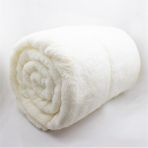 Mulberry Wellsoft Battaniye, Beyaz Dört Mevsim Televizyon Battaniyesi, Peluş, Polar Battaniye, Çift Kişilik 220 x 230 cm-Beyaz - 220 x 240 cm