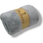 Mulberry Wellsoft Battaniye Televizyon Battaniyesi Peluş Polar Battaniye Tek Kişilik 170x230-GRI - 170 x 230 cm - Açık Gri