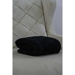 Mulberry Wellsoft Battaniye Televizyon Battaniyesi Peluş Polar Battaniye Tek Kişilik - Siyah - 170 x 230 cm