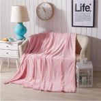 Mulberry Wellsoft Battaniye,televizyon Battaniyesi, Peluş, Polar Battaniye, Çift Kişilik - Pembe - 220 x 230 cm