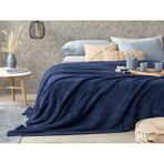 Mulberry Wellsoft Çift Kişilik Peluş Polar Televizyon Battaniyesi 220x230 Lacivert