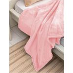 Mulberry Wellsoft Tek Kişilik Tv Battaniye 100x170 cm Açık Pembe Yumuşak Polyester Doku - 100 x 170 cm