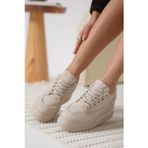 Mulini Kadın Bej Gizli Topuklu Sneaker TR04MS01C