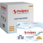 Mulpex Hijyenik Klozet Kapak Örtüsü 42 x 36 cm 250 Adet Parfümsüz Düz Tasarım - Beyaz