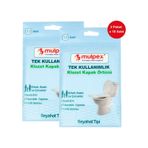 Mulpex Tek Kullanımlık Suda Çözünür Klozet Kapak Örtüsü 2 x 10'lu