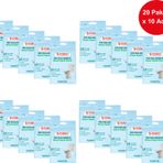 Mulpex Tek Kullanımlık Suda Çözünür Klozet Kapak Örtüsü - 20 x 10 lu Paket | Hijyenik ve Pratik Seyahat Aksesuarı