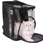 Multi Magic Galaxy Fly Bag Şeffaf Kedi Taşıma Çantası - Siyah