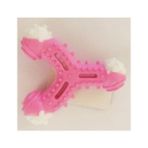 Multi Magic Kauçuk Küçük ve Orta Irk Köpek Kemirme Sapan Oyuncağı 12X11 cm - Pembe