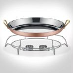 Multi Metal Bakır Oval Sahan Ve Stant A101ov35s