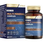 Multi Mineral Complex | 12 Mineral Içeren Takviye | Vegan | 60 Tablet | Kalsiyum, Magnezyum, Çinko, Demir ve Daha Fazlası - Ada Çayı
