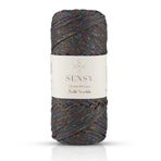 Multi Sparkle Simli Çok Renkli İp 100 Gr Polyester Makrome İpi 1,5 Mm - 150 M (Koyu Gri)