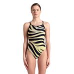 Multi Stripes Swimsuitalylace Back Kadın Yüzücü Mayosu 007158560