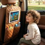 Multi Trendy Taba Deri Araba Koltuk Arkası Organizer Araç Arka Koltuk Organizeri Tablet Tutucu Düzenleyici - 1 Adet