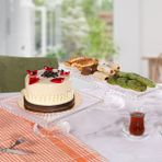 Multiamo Linea Model Cam Ayaklı Kare ve Dikdörtgen 2'li Kek ve Pasta Sunumluk