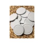 Multiamo Metal 82 mm Beyaz Konserve Kavanoz Kapağı Slikonlu 100 Adet - 100 ml