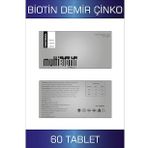 Multibiotin 5000 Mcg 60 Tablet- Biotin, Demir, Çinko (Saç, Tırnak ve Cilt için)