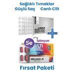Multibiotin Biotin 5000 Mcg ve Melamoon Multivitamin mineral Zenginleştirilmiş Saç Ve Tırnak Vitamini-Selenyum