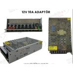 Multibox 12V 10A 120W Metal Kasa Adaptör , Güvenlik Kamerası, Led Ve Cctv Güç Kaynağı
