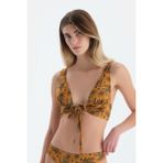 Multicolor Üçgen Geniş Bikini Üst - Renkli - 38