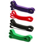 MultiFlexPro 4 Lü Resistance Powerband Güç Bandı Seti Direnç Lastiği Squat Aerobik Sert Orta Hafif Xsert Direnç