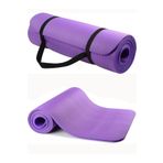 MultiFlexPro Konfor Zemin 10 Mm Pilates Minderi Taşıma Askılı Pilates Yoga Matı Minderi Seti 10 Mm Mor