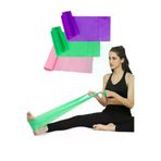 MultiFlexPro Pilates Bandı 3 Lü Set 3 Farklı Direnç Seviyesinde 150x15 Cm Pilates Lastiği Egzersiz Aerobik Band FJ14