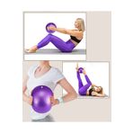 MultiFlexPro Pilates Topu 25 Cm Dura-strong Mini Pilates Topu Denge Egzersiz Topu Mor