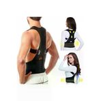 MultiFlexPro Unisex Siyah Medikal Korse Ortopedik Kamburluk Önleyici Dik Duruş Korsesi Manyetik Dik Duruş Korsesi MF34