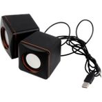 Multimedya USB Bilgisayar Laptop Uyumlu Hoparlör Speaker Kablolu USB Aux Siyah