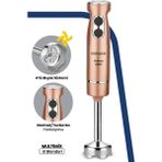 Multimix Gold 1000W 4 Bıçaklı Paslanmaz Çelik Turbo Hız Ayarlı El Blender - Altın