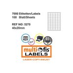MULTİOFİS 40x20 mm LASER ETİKETİ 5270