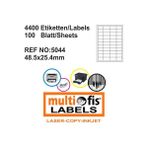Multiofis 5044 48.5x25.4 mm Laser Etiket